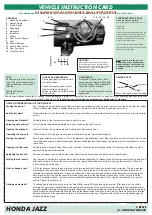 Preview for 3 page of Honda 2011 Civic Sedan Vehicle Instruction Card