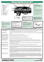 Preview for 4 page of Honda 2011 Civic Sedan Vehicle Instruction Card