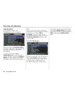 Предварительный просмотр 39 страницы Honda 2011 ZDX Navigation Manual