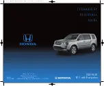 Honda 2012 PILOT EX-L Technology Reference Manual preview