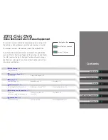 Preview for 1 page of Honda 2013 Civic CNG Owner'S Manual