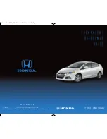 Honda 2013 INSIGHT Technology Reference Manual предпросмотр