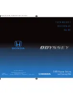 Preview for 1 page of Honda 2013 Odyssey Touring Technology Reference Manual