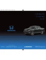 Honda 2013 Redgeline Technology Reference Manual preview