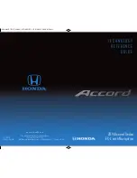 Preview for 1 page of Honda 2014 Accord Coupe EX-L Reference Manual