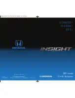 Honda 2014 Insight EX Technology Reference Manual preview