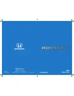 Honda 2015 Odyssey Owner'S Manual предпросмотр