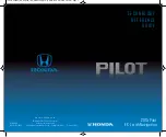 Preview for 1 page of Honda 2015 Pilot EX-L Technology Reference Manual