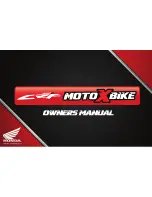 Honda 450S CRF Moto X Bike Owner'S Manual предпросмотр