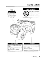 Предварительный просмотр 15 страницы Honda 650 rincon 2005 Owner'S Manual