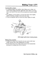 Предварительный просмотр 129 страницы Honda 650 rincon 2005 Owner'S Manual