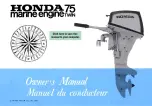 Honda 75 Owner'S Manual preview