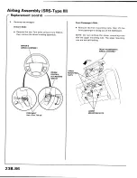 Preview for 209 page of Honda Accord Coupe 1995 Supplement Manual