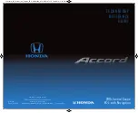 Honda Accord coupe 2015 Technology Reference Manual preview