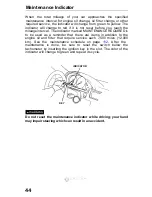 Preview for 44 page of Honda Accord lx 1993 Reference Owner'S Manual