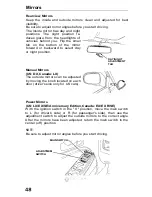 Preview for 48 page of Honda Accord lx 1993 Reference Owner'S Manual