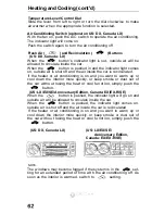 Preview for 62 page of Honda Accord lx 1993 Reference Owner'S Manual