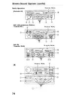 Preview for 74 page of Honda Accord lx 1993 Reference Owner'S Manual