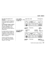 Предварительный просмотр 100 страницы Honda Accord Sedan 1997 Reference Owner'S Manual