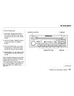 Предварительный просмотр 106 страницы Honda Accord Sedan 1997 Reference Owner'S Manual