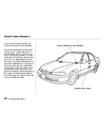 Предварительный просмотр 252 страницы Honda Accord Sedan 1997 Reference Owner'S Manual