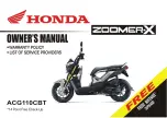 Honda ACG110CBT 2016 Owner'S Manual preview