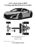 Honda Acura NSX 2017 Towing And Road Service Manual preview