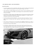 Предварительный просмотр 7 страницы Honda Acura NSX 2017 Towing And Road Service Manual