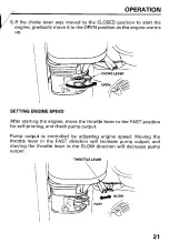 Preview for 23 page of Honda and WT40X Owner'S Manual