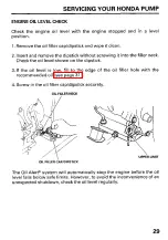 Preview for 31 page of Honda and WT40X Owner'S Manual