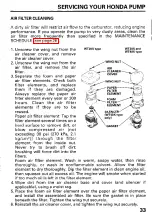 Preview for 35 page of Honda and WT40X Owner'S Manual