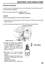 Preview for 37 page of Honda and WT40X Owner'S Manual