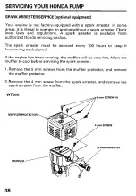 Preview for 40 page of Honda and WT40X Owner'S Manual