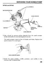 Preview for 41 page of Honda and WT40X Owner'S Manual