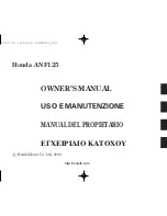 Honda ANF125 Owner'S Manual preview