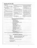 Предварительный просмотр 5 страницы Honda ATC 110 Service Manual