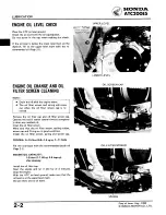 Предварительный просмотр 18 страницы Honda ATC 200ES1984 Shop Manual