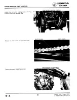 Предварительный просмотр 54 страницы Honda ATC 200ES1984 Shop Manual