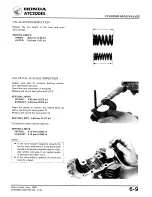 Предварительный просмотр 65 страницы Honda ATC 200ES1984 Shop Manual