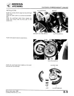 Предварительный просмотр 93 страницы Honda ATC 200ES1984 Shop Manual