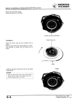 Предварительный просмотр 110 страницы Honda ATC 200ES1984 Shop Manual