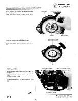 Предварительный просмотр 112 страницы Honda ATC 200ES1984 Shop Manual