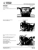 Предварительный просмотр 163 страницы Honda ATC 200ES1984 Shop Manual