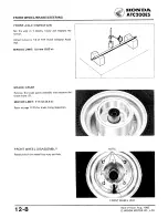 Предварительный просмотр 168 страницы Honda ATC 200ES1984 Shop Manual