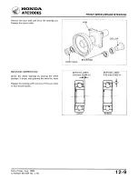 Предварительный просмотр 169 страницы Honda ATC 200ES1984 Shop Manual