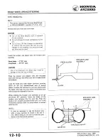 Предварительный просмотр 170 страницы Honda ATC 200ES1984 Shop Manual