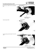 Предварительный просмотр 190 страницы Honda ATC 200ES1984 Shop Manual