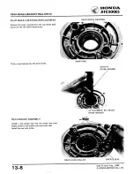 Предварительный просмотр 194 страницы Honda ATC 200ES1984 Shop Manual