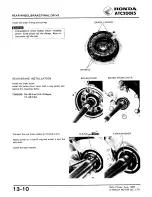 Предварительный просмотр 196 страницы Honda ATC 200ES1984 Shop Manual