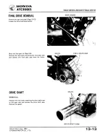 Предварительный просмотр 199 страницы Honda ATC 200ES1984 Shop Manual